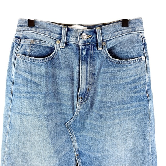 SLVRLAKE Midi Denim Skirt Front Slit Size 25 - Picture 10 of 10